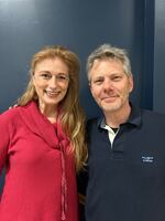 Composer Sara Carina Graef and Newport Symphony music director and conductor Adam Flatt. Graef composed the orchestral piece "Yakona" which will premiere at the Newport Performing Arts Center.