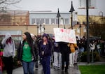 Southridge High School students walked out of school Monday, Dec. 8 to protest immigration enforcement activity.