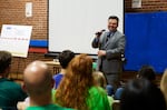 Portland Public Schools Superintendent Guadalupe Guerrero attends a meeting on the fate of the ACCESS Academy on Oct. 17, 2017.