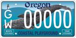 The new license plate designed to benefit OSU's Marine Mammal Institute.
 