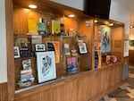 A display of "Dune" memorabilia at the Siuslaw Public Library in October, 2021. The library is home to the Frank Herbert collection, an archive of materials Herbert referenced while writing the science fiction classic.