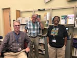 Edna Keller (right) and other staff at the Multnomah County Library's Capitol Hill branch.