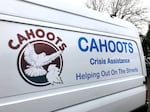 In this photo from February 19, 2021, a CAHOOTS van sits ready for calls.