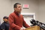 FBI Special Agent in Charge Greg Bretzing speaks on the conclusion of the Malheur National Wildlife Refuge occupation Thursday, Feb. 11.