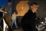 FILE - People file into the Moda Center on Oct. 22, 2025 in Portland, Ore.