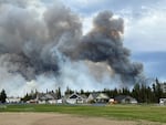 FILE - Smoke rises from the Darlene 3 Fire near La Pine, Ore., Tuesday, June 25, 2024.