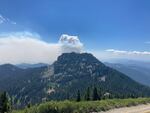 In this 2021 photo provided by the Jack Fire Incident Command, smoke from the Rough Patch Complex can be seen.