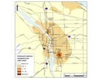 A map of elevated cadmium levels in Portland shows two hot spots. Two glass-makers that use cadmium near these areas have volunteered to stop using the metal in making colored glass.