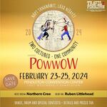 A flyer for the Two Cultures, One Community Powwow, which will be held at the Pendleton Convention Center on Feb. 23, 24 and 25.