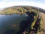 A cove along the Willamette river, in the Portland Harbor Superfund site.