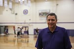 Pete Lukich in the gym at Beaverton's Sunset High School, where he's director of athletics.