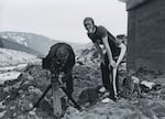 Sam Harkness, age 19, dressed as his alter ego, The Blue Panther, on Mount Hood in 2005.