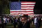 A supporter of Vice President Harris reacts to election results during a watch party at Howard University in Washington, DC, on Nov. 5, 2024.