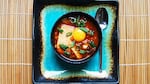 Photo of kimchi jigae stew.
