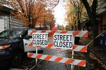 Some streets are still closed after the blast rocked downtown Portland on Wednesday, Oct. 19.