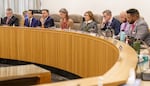 Legislators for the House Committee on Behavioral Health and Heath Care listen to testimony for HB 2002 at the Oregon State Capitol in Salem, March 20,. 2023. The bill would require health care plans in Oregon to include more reproductive and gender-affirming care.