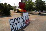 Sunday’s commemoration in Dufur, Oregon, was a welcome break from the nonstop fires that have hit the small town all summer. 