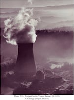The controversial Trojan Nuclear Plant came online in 1976 in Rainier, Oregon, and was decommissioned in 1993. On May 21, 2006, Portland General Electric blew up its signature cooling tower.