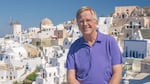 Rick in the town of Oia, on Santorini (Greece)