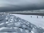Rockaway Beach, Ore., on Thursday, Feb. 23, 2023. Heavy snow coated much of Northwest Oregon and Southwest Washington Wednesday afternoon and overnight into Thursday morning.