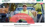 A screenshot of Oregon's Paid Leave website.