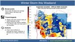 Graphic on this weekend's snow potential.