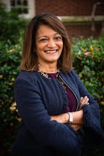 Susheela Jayapal on Oct. 23, 2019, in Portland, Ore. Jayapal won election to the Multnomah County Commission in 2018.