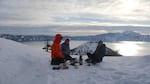 Winter morning at Crater Lake.