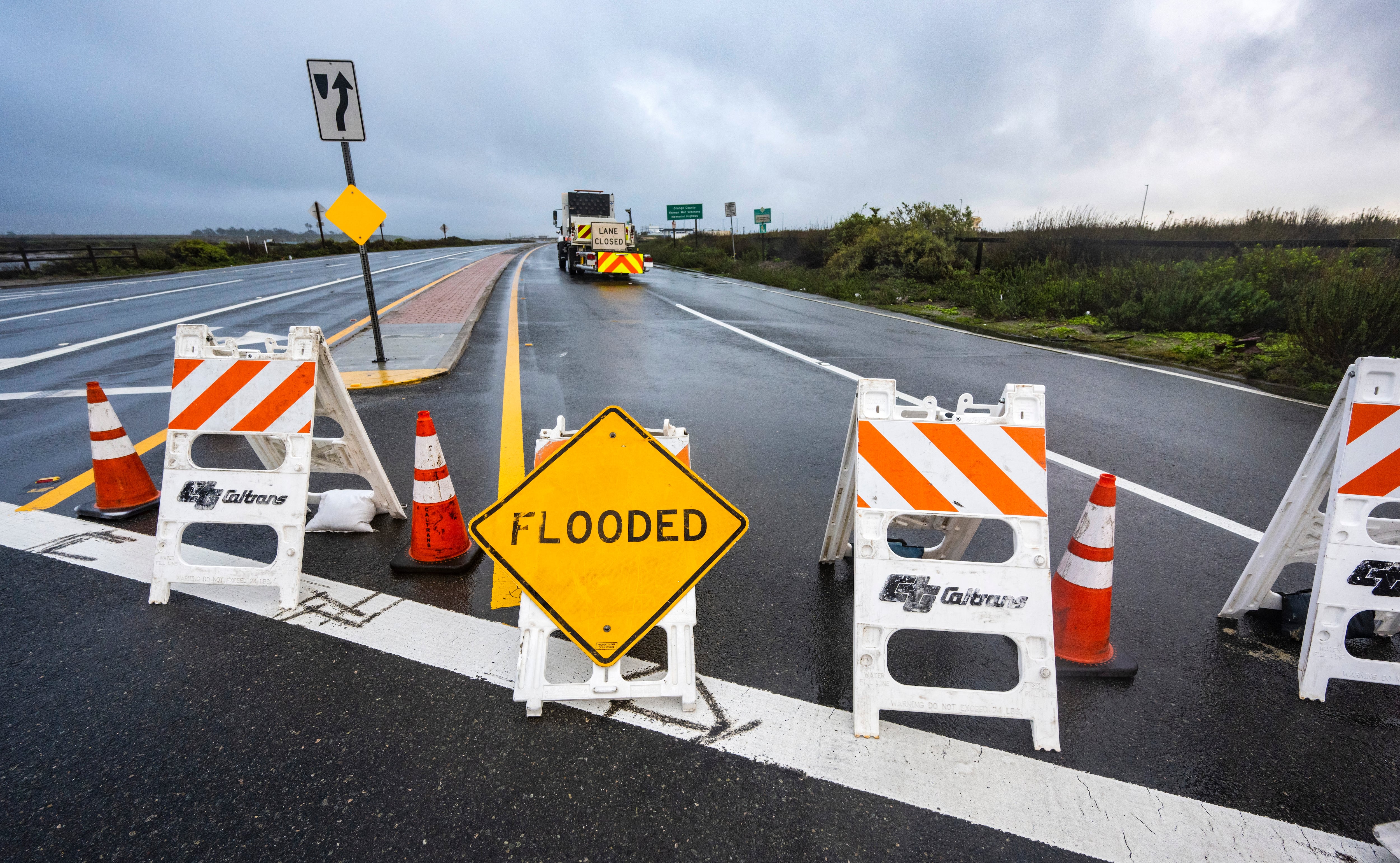 It's important to avoided flooded roads even after a storm, as downed power lines and debris still pose risks.
