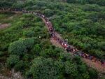 Migrants trekking through the jungle during clandestine journeys through the Darien Gap typically endure five or six days, exposed to all kinds of harsh weather conditions. Over 390,000 individuals have entered Panama through this jungle on their way to the United States.