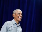 Former President Barack Obama is pictured at a campaign rally in support of Nevada Democrats in North Las Vegas in 2022. Obama and former first lady Michelle Obama are slated to speak at the Democratic National Convention in Chicago on Tuesday.
