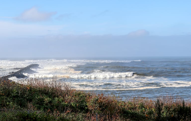 Coos Bay Harbor Entrance Viewpoint, near the Charleston Marina on Dec. 7, 2023, where potential floating offshore wind turbines could be seen.