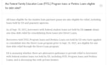 New guidance: A screenshot of the U.S. Education Department's student loan relief guidance for holders of FFEL and Perkins Loans, taken at 11:39 a.m. on Thursday.