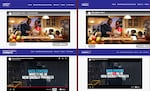 Screen grabs of similar videos, clockwise from the left, from Connected Ohio, Oregon Connects, Pennsylvania Connects and North Carolina Connects. The groups were founded by leaders at the Data Center Coalition, a nonprofit data center advocacy group backed by large tech companies.