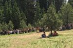 An estimated 12,000 hippies and free spirits flocked to the Malheur National Forest near John Day, Oregon, for the annual gathering of the Rainbow Family of Living Light. 