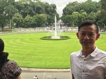 Minh Tran at the Independence Palace, Ho Chi Minh City, 2017.