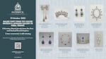 This photo provided Thursday Oct. 23, 2025 by Interpol and taken from its website shows the jewels stolen in the Louvre museum on Sunday Oct.19, 2025 in Paris.