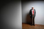 Hockney poses at the Pompidou Centre in Paris, on June 16, 2017.