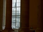 The U.S. Capitol Building dome is seen from the Cannon House Office Building on Jan. 19, 2023.