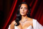Kim Kardashian arrives at the fourth annual Academy Museum Gala on Oct. 19, 2024, at the Academy Museum of Motion Pictures in Los Angeles.
