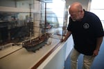 Curator Jeff Smith at the Columbia River Maritime Museum in Astoria on April 16, 2026
