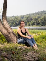 Elizabeth Miller, who was 6 when her father, a firefighter, died in the Sept. 11 attacks, outside her home in Port Jervis, N.Y., on Aug. 4. Pretrial hearings have been on-again, off-again for so long that some family members of the nearly 3,000 victims now question whether justice is attainable.