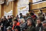 Ammon Bundy and other supporters of the Malheur refuge occupation showed up midway through a community meeting in Burns on Tuesday.