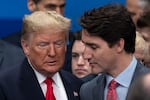 President Donald Trump and Canadian Prime Minister Justin Trudeau met numerous times during Trump's first term. In his second term, Trump has made fentanyl a flashpoint in the relationship, despite evidence that fewer than 50 pounds of fentanyl was smuggled into the U.S. from Canada in 2024. That compares with more than 21,000 pounds smuggled into the U.S. from Mexico.