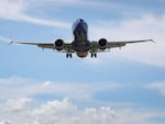 A Southwest Boeing 737 Max 8 jet prepares to land at Fort Lauderdale-Hollywood International Airport in March, 2019. A similar jet experienced a rare but potentially dangerous event known as a Dutch roll last month. 