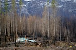 Mary Bradshaw's home in Elkhorn, Feb. 26, 2021. Bradshaw's fire-hardened home was one of the only ones in the area that survived the 2020 Beachie Creek fire. New building codes would require more home builders to use more fire-resistant materials in high-risk areas.