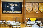 Banners and posters show school pride all over Philomath High.