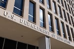 The U.S. Education Department is house in the Lyndon Baines Johnson Building, pictured here in March in Washington, D.C.