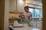 Cheryl Ewaldsen bakes bread for Community Loaves at her home in Edmonds, Wash., Saturday, Sept. 6, 2025.