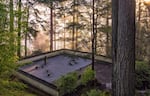 The Sand and Stone Garden is a place for contemplation and the most abstract of the garden styles represented at the Portland Japanese garden. 